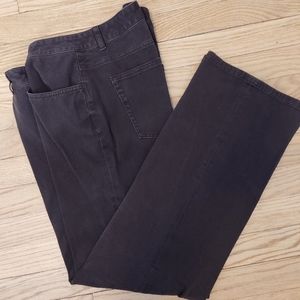 Chaps cotton blend pants. Chocolate brown. Women's 14.